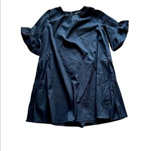Zara Black Dress/romper Puff Sleeve size L